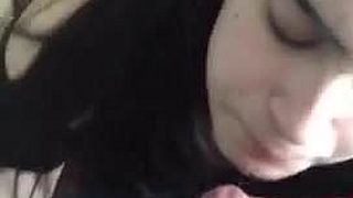 Young Israeli girl gets her mouth filled with a hard cock