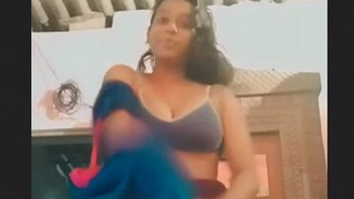 A village girl records a video for her lover