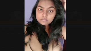 Cute Indian girl showcases her boobs in two videos