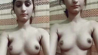 Girlfriend's cute boobs on display in sensual video