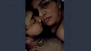 Bhabhi's seductive kisses and blowjob to satisfy her husband