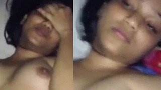 Shy girlfriend gets fucked by her boyfriend in this steamy video