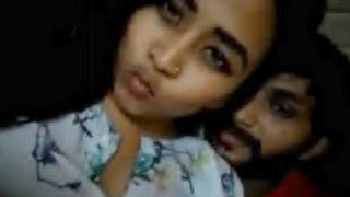 Steamy video of a beautiful Indian girl showing off her big tits and getting fucked by her cousin
