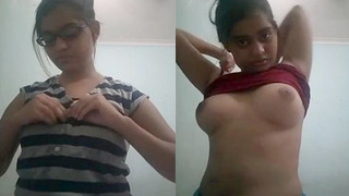 Desi babe's homemade video of her naked body