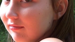 A young Swedish girl swallows a big cock in a POV video