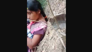 Desi wife has outdoor sex in the village