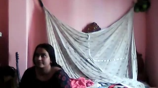 Mature aunty's secret rendezvous caught on camera
