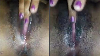 Indian wife fingering and squirting on camera