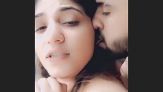 Lover enjoys standing sex in steamy video