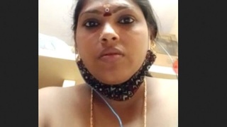 Bhabhi and her lover share a steamy video call session