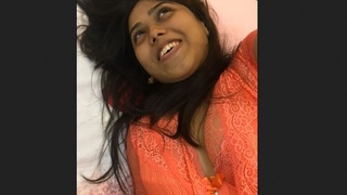 Indian girl moans and talks while masturbating in HD video